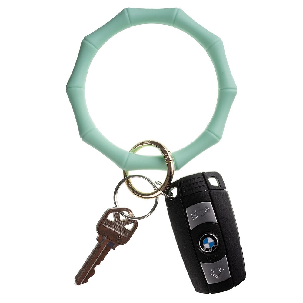 1264 Key Ring Bracelet Keychain Wristlet Keychain Bangle Key Ring Mint